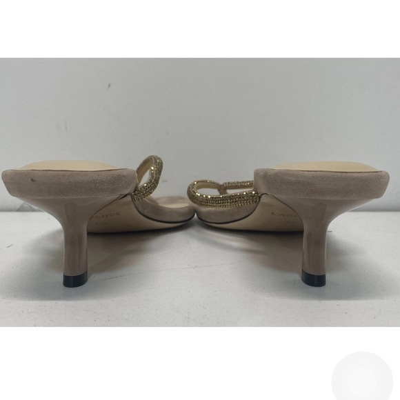 L'AGENCE Almond Nude Hortense Sandal 7.5 slippers - Picture 5 of 10